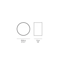Minotti Punto circular mirror