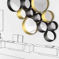 Minotti Punto specchio circolare Minotti Punto specchio circolare