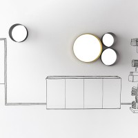 Minotti Punto specchio circolare