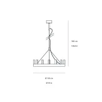 Fontana Arte Chandelier lampada a sospensione