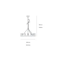 Fontana Arte Chandelier lampada a sospensione