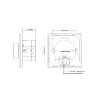 Dimmer rotativo digitale push 1-10V da incasso