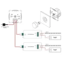 Digital Rotary Dimmer 1-10V push recessed