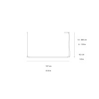 Luceplan Compendium lampada a sospensione led ottone