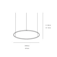 Luceplan Compendium Circle lampada a sospensione led Luceplan Compendium Circle lampada a sospensione led