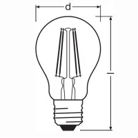 Osram LED Parathom Dim Classic A60 E27 6.5W-60W 2700K 806lm Osram LED Parathom Dim Classic A60 E27 6.5W-60W 2700K 806lm