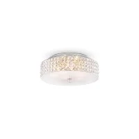Ideal Lux Roma lampada da soffitto cromata con cristalli Ideal Lux Roma lampada da soffitto cromata con cristalli