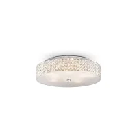Ideal Lux Roma lampada da soffitto cromata con cristalli Ideal Lux Roma lampada da soffitto cromata con cristalli