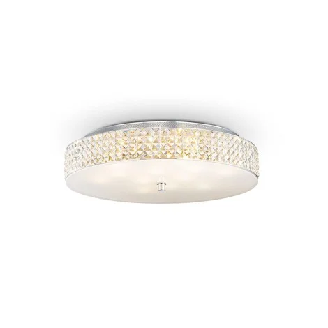 Ideal Lux Roma lampada da soffitto cromata con cristalli