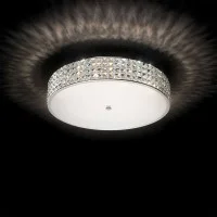 Ideal Lux Roma lampada da soffitto cromata con cristalli Ideal Lux Roma lampada da soffitto cromata con cristalli