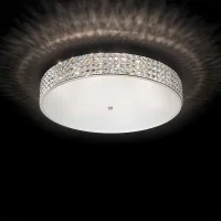 Ideal Lux Roma lampada da soffitto cromata con cristalli Ideal Lux Roma lampada da soffitto cromata con cristalli