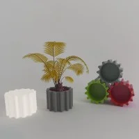 Slide vase Gear Pot