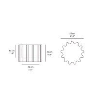 Slide vaso Gear Pot