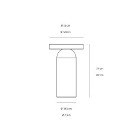 Luceplan Nui C lampada da terra led