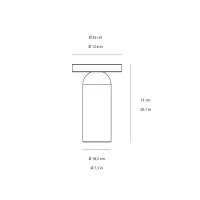 Luceplan Nui C lampada da terra led