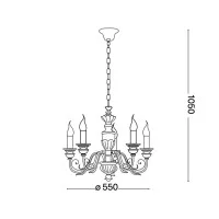 Ideal Lux Firenze lampada a sospensione classica Ideal Lux Firenze lampada a sospensione classica