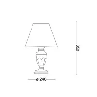 Ideal Lux Firenze lampada da tavolo classica
