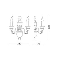 Ideal Lux Firenze applique da parete classica