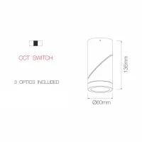 Beneito Faure Plus switch faretto led da soffitto