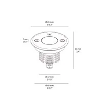 Luce & Light Bright 2.4 round recessed spotlight