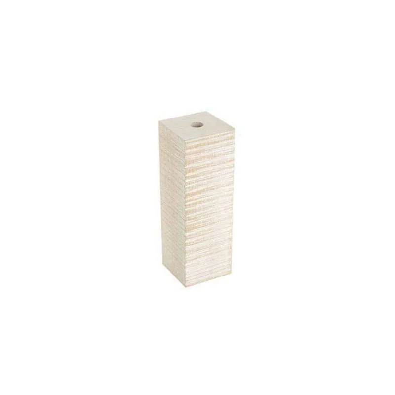 Rectangular E27 Lampholder Wood Rectangular E27 Lampholder Wood