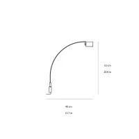 Fontana Arte Falena wall lamp