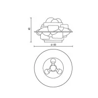 Martinelli Luce Profiterolle E27 Table Lamp Design By Sergio