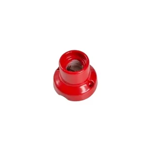 E27 Vintage Lampholder Porcelain Straight Base Red Wall or Ceiling
