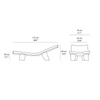 Slide Low Lita Lounge chaise longue