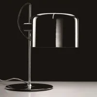 Oluce Coupe Lampada da Tavolo Nero Design Joe Colombo 1967