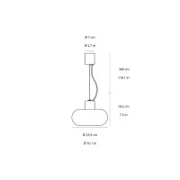 Fontana Arte Fontanella lampada a sospensione