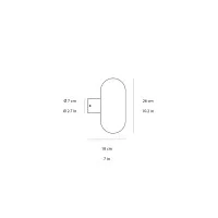 Fontana Arte Fontanella ceiling wall lamp