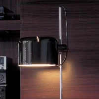 Oluce Coupé Floor Lamp Black Design Joe Colombo 1967