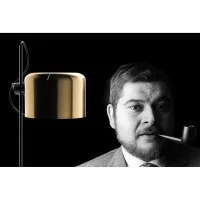 Oluce Coupé Lampada da Terra ORO Design Joe Colombo 1967