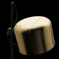 Oluce Coupe Floor Lamp Gold Design Joe Colombo 1967 Golden