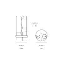 Vistosi Armonia SP 50 suspension lamp