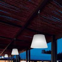 Linea Light Vulcanino Sospensione Lampada polietilene a Sospensione da Esterno