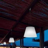 Linea Light Vulcanino Suspension polyethylene lamp for Outdoor