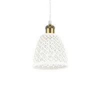 Ideal Lux Lugano suspension lamp in ceramic