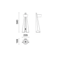 copy of Oluce Medusa led table lamp