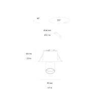Beneito Faure Mini Oxo square 1 faretto da incasso soffitto