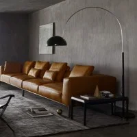 Oluce Coupè Floor Lamp Arco 3320/R Design Joe Colombo 1967