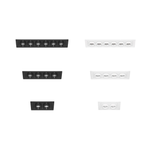 Beneito Faure Mini Oxo square faretto da incasso soffitto