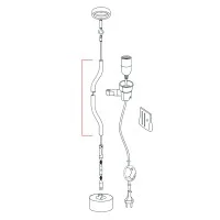 Flos spare tube for Parentesi