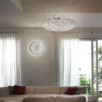 Ideal Lux King lampada da soffitto con cristalli