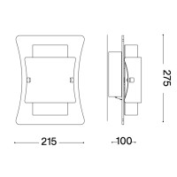 Ideal Lux Triplo applique da parete