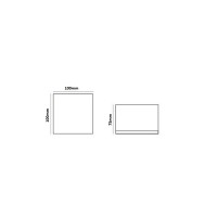 Marino Cristal Tile 300 rectangular ceiling lamp outdoor