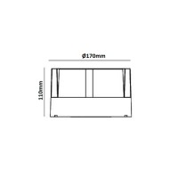 Homega Eos lampada da parete da esterno tunable white