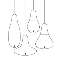 Martinelli Luce CIULIFRULI LED Hanging swinging outdoor lamp