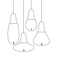 Martinelli Luce CIULIFRULI LED Lampada a sospensione da esterno